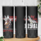 Tuskegee Airmen Red Tails Legacy Skinny Tumbler African American Pilots - Black - African Pride