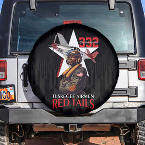 Tuskegee Airmen Red Tails Legacy Spare Tire Cover African American Pilots - Black - African Pride