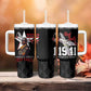 Tuskegee Airmen Red Tails Legacy Tumbler With Handle African American Pilots - Black - African Pride