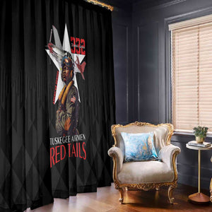 Tuskegee Airmen Red Tails Legacy Window Curtain African American Pilots - Black - African Pride