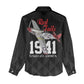 Tuskegee Airmen Red Tails Legacy Women Casual Shirt African American Pilots - Black - African Pride