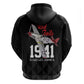 Tuskegee Airmen Red Tails Legacy Zip Hoodie African American Pilots - Black - African Pride