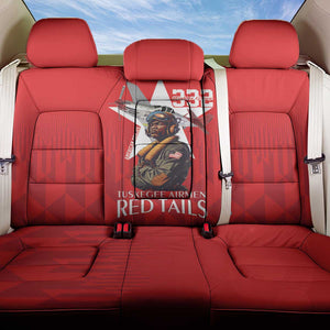 Tuskegee Airmen Red Tails Legacy Back Car Seat Cover African American Pilots - Red - African Pride