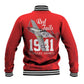 Tuskegee Airmen Red Tails Legacy Baseball Jacket African American Pilots - Red - African Pride