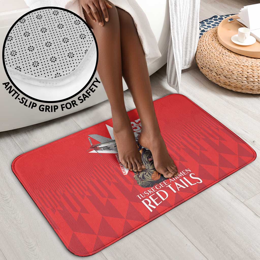 Tuskegee Airmen Red Tails Legacy Bathroom Set African American Pilots - Red
