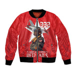 Tuskegee Airmen Red Tails Legacy Bomber Jacket African American Pilots - Red - African Pride