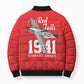 Tuskegee Airmen Red Tails Legacy Bomber Puffer Jacket African American Pilots - Red