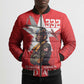 Tuskegee Airmen Red Tails Legacy Bomber Puffer Jacket African American Pilots - Red