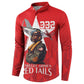 Tuskegee Airmen Red Tails Legacy Button Sweatshirt African American Pilots - Red