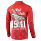 Tuskegee Airmen Red Tails Legacy Button Sweatshirt African American Pilots - Red