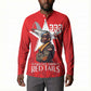 Tuskegee Airmen Red Tails Legacy Button Sweatshirt African American Pilots - Red