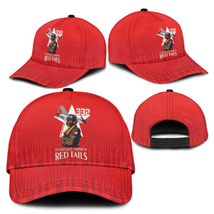 Tuskegee Airmen Red Tails Legacy Classic Cap African American Pilots - Red - African Pride