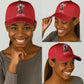 Tuskegee Airmen Red Tails Legacy Classic Cap African American Pilots - Red - African Pride