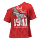 Tuskegee Airmen Red Tails Legacy Cross Shoulder Shirt African American Pilots - Red