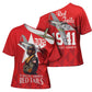 Tuskegee Airmen Red Tails Legacy Cross Shoulder Shirt African American Pilots - Red