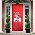 Tuskegee Airmen Red Tails Legacy Door Cover African American Pilots - Red