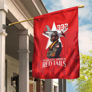 Tuskegee Airmen Red Tails Legacy Garden Flag African American Pilots - Red - African Pride