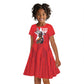 Tuskegee Airmen Red Tails Legacy Kid Short Sleeve Dress African American Pilots - Red - African Pride