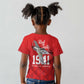 Tuskegee Airmen Red Tails Legacy Kid T shirt African American Pilots - Red - African Pride