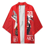Tuskegee Airmen Red Tails Legacy Kimono African American Pilots - Red