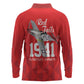 Tuskegee Airmen Red Tails Legacy Long Sleeve Polo Shirt African American Pilots - Red - African Pride