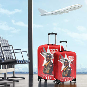 Tuskegee Airmen Red Tails Legacy Luggage Cover African American Pilots - Red - African Pride