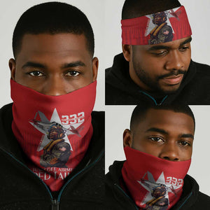 Tuskegee Airmen Red Tails Legacy Neck Gaiter African American Pilots - Red - African Pride