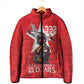 Tuskegee Airmen Red Tails Legacy Padded Jacket African American Pilots - Red