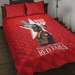 Tuskegee Airmen Red Tails Legacy Quilt Bed Set African American Pilots - Red - African Pride