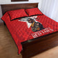 Tuskegee Airmen Red Tails Legacy Quilt Bed Set African American Pilots - Red - African Pride