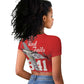 Tuskegee Airmen Red Tails Legacy Raglan Cropped T shirt African American Pilots - Red - African Pride