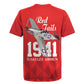 Tuskegee Airmen Red Tails Legacy Rugby Jersey African American Pilots - Red - African Pride