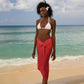 Tuskegee Airmen Red Tails Legacy Sarong African American Pilots - Red - African Pride