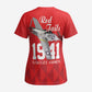 Tuskegee Airmen Red Tails Legacy Scrub Top African American Pilots - Red - African Pride