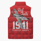 Tuskegee Airmen Red Tails Legacy Sleeveless Puffer Jacket African American Pilots - Red