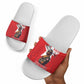 Tuskegee Airmen Red Tails Legacy Slide Sandals African American Pilots - Red