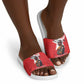 Tuskegee Airmen Red Tails Legacy Slide Sandals African American Pilots - Red