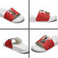 Tuskegee Airmen Red Tails Legacy Slide Sandals African American Pilots - Red