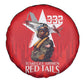 Tuskegee Airmen Red Tails Legacy Spare Tire Cover African American Pilots - Red - African Pride