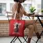 Tuskegee Airmen Red Tails Legacy Tote Bag African American Pilots - Red