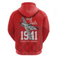 Tuskegee Airmen Red Tails Legacy Zip Hoodie African American Pilots - Red - African Pride