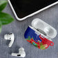 Personalized Afro-Haitians Tropical AirPods Case Fleur-De-Lis Veves Motif - African Pride