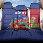 Personalized Afro-Haitians Tropical Back Car Seat Cover Fleur-De-Lis Veves Motif - African Pride