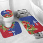Personalized Afro-Haitians Tropical Bathroom Set Fleur-De-Lis Veves Motif - African Pride