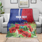Personalized Afro-Haitians Tropical Blanket Fleur-De-Lis Veves Motif - African Pride