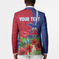 Personalized Afro-Haitians Tropical Blazer Fleur-De-Lis Veves Motif - African Pride
