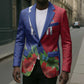 Personalized Afro-Haitians Tropical Blazer Fleur-De-Lis Veves Motif - African Pride