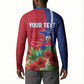 Personalized Afro-Haitians Tropical Button Sweatshirt Fleur-De-Lis Veves Motif