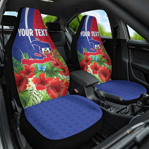 Personalized Afro-Haitians Tropical Car Seat Cover Fleur-De-Lis Veves Motif - African Pride