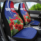 Personalized Afro-Haitians Tropical Car Seat Cover Fleur-De-Lis Veves Motif - African Pride